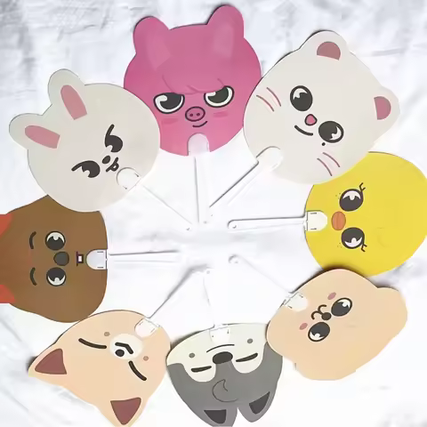 SKZOO around the same cartoon summer mini portable small fan concert should help cool the summer