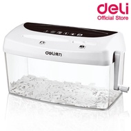 Deli เครื่องทำลายเอกสาร / แผ่นซีดี / บัตรเครดิต แบบมือหมุน Paper Shredder 9935 เครื่องทำลายเอกสาร เค