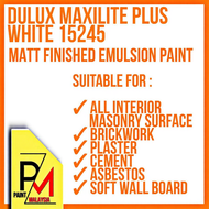 7L DULUX 15245 White Maxilite Plus Emulsion Paint