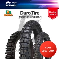 Duro DM1100 DM1111 DM1112 HF335 Motocross Off Road Tayar Scrambler Motorsikal Tyre Baru Clear Stock 