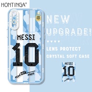 Hontinga ปลอกกรณีสำหรับ Vivo S1 Vivo T1X Vivo V21 5G4G Y01A Y01 Vivoy01a Vivov21 4G ใส Messi เคสนิ่มใส่โทรศัพท์ซิลิโคนคลุมทั้งหมดกล้องป้องกันกรณียางกลับฝาครอบโทรศัพท์ Softcase สำหรับหญิง