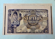 Jual Uang Kertas Kuno 100 Rupiah 1949 UNC Soekarno ORIBA