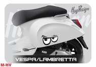 สติ๊กเกอร์ติดรถ สติกเกอร์แต่ง สติกเกอร์ กันรอย กันรอยข้างถัง Vespa Sprint / Primavera / LX / GTS / L