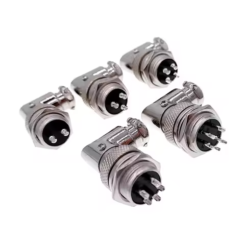 GX16W connector Diam16mm push-pull Bent connector 2pin3pin4pin5pin6pin7pin8pin9pin10pin 7A125v GX16 