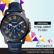 FOSSIL GRANT CHRONOGRAPH BLACK AND BLUE DIAL MEN'S WATCH FS5061‎
