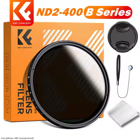 K&F Concept Variable ND Filter 67mm 58mm 82mm ND2 ND400 9 Stops Neutral Density Filter ND2-400 37-49
