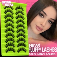 Volume False Eyelashes Faux Mink Eyelashes Long Dramatic Lashes 8D Volume Strip Eyelashes Extensions