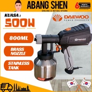 Daewoo electric spray gun 500w 800ml paint gun sprayer gun for paint and chemical use ready stock ready ship