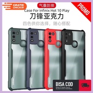 Case Infinix Hot 10 PLAY SOFT CASE CLEAR ARMOR SHOCKPROOF Covers