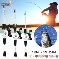 WATTLE Telescopic Fishing Rod Mini Adjustable Travel Fishing Tackle