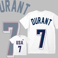 USA DURANT 7 Lelaki T shirt 100% Cotton Baju Tshirt Lelaki Baju