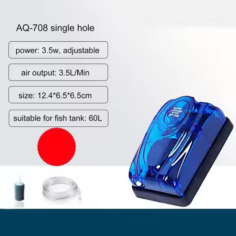 Single/Double Holes Aquarium Oxygen Air Pump Ultra Silent Water Proof Hydroponic Oxygen Aerator Low 