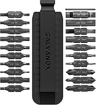 Galvanox 21PC Flat Bit-Kit Designed for Leatherman Multi-Tool Screwdrivers, [59-HRC] Industrial-Grad