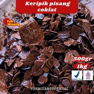 Keripik Pisang Coklat Lumer 1Kg|Kripik Pisang Lumer