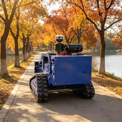 Safe Operation RC Grass Cutter Intelligent All Terrain for Home Yard Farm (Customization)