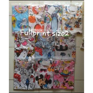 Printed t-shirts 2-6 years old (choose boy/girl motifs