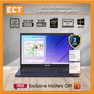 Asus Vivobook Go 14 E410K-AEK731 / 732 / 733WS 14'' FHD Laptop (N4500 2.8Ghz, 8GB D4, 512GB SSD, Int