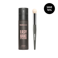 Huda Beauty Complexion Duo (Easy Bake Setting Spray + Undereye Buff Brush)