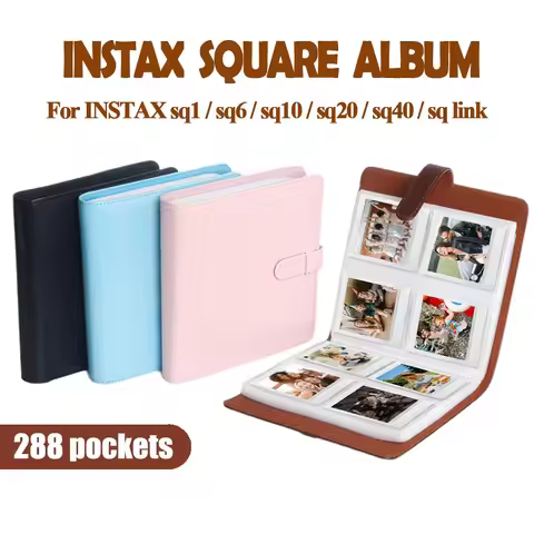 1 pc, 288 pockets Photo Album for Instax Square SQ1/SQ6/SQ10/SQ20/SQ40 Camera Kodak Mini 3 Square,Mi