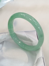 Vòng Kiềng Cẩm Thạch Xanh Lí kèm Kiểm định (JB0043) - MOON Jewelry