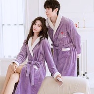 成人情侶睡袍套裝 4色選 S M  L XL XXL XXXL  $300/套（男+女）