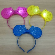 Hairband perlampu on off suis