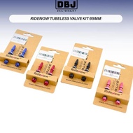 Ridenow Tubeless VALVE KIT - Presta VALVE Adapter Tubeless VALVE