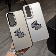 Mini Shark Simple Exquisite Graffiti Cute Style Phone Case Suitable for Samsung S25 S24 S23 S22 ULTR