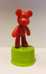 D-4 櫃 現狀品 ： BE@RBRICK KUBRICK 庫柏力克 A款熊  紅色　天富玩具店