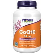 Supplements, CoQ10 30 mg, Pharmaceutical Grade, All-Trans Form produced by Fermentation, 240 Veg Cap