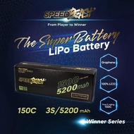 SpeedBeast Graphene 3S 11.1V 5200mAh 150C 300C LCO Lipo Battery with 3 Months Warranty for RC Racing