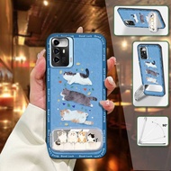Protective Anti-dust Phone Case For ZTE Blade A72 5G Kickstand Full wrap Phone Holder Back Cover 3D 
