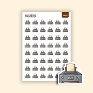 Printer Icon Sticker, To Print Reminder Sticker, Icon Sticker, Journal Stickers, Planner Stickers