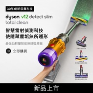 (展示整新品)戴森 Dyson V12 Detect Slim Total Clean無線吸塵器 SV20 V12 DT Slim TC【福利品】
                            送收納架！