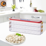 [prettyia] Frozen Dumpling Storage Boxes with Buckle Lid And Handle for Donuts Cookies
