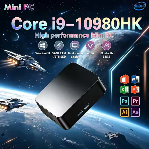 Laptop Pocket Size I9 Core Mini PC Win11 Pro Home Entertainment Desktop
