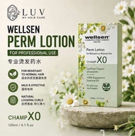 Wellsen Perm Lotion Champ XO for Resistant to Normal Hair - Certified Organic Chamomile 100% Pepperm