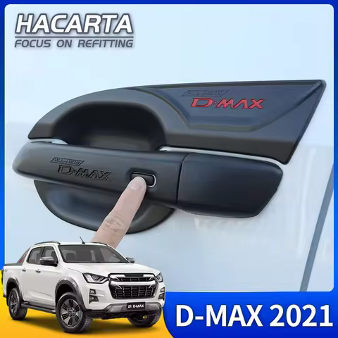 For 2021 ISUZU D-MAX Door Protective Cover DMAX Handle Trim Handle Fuel tank cap ABS black Color Red