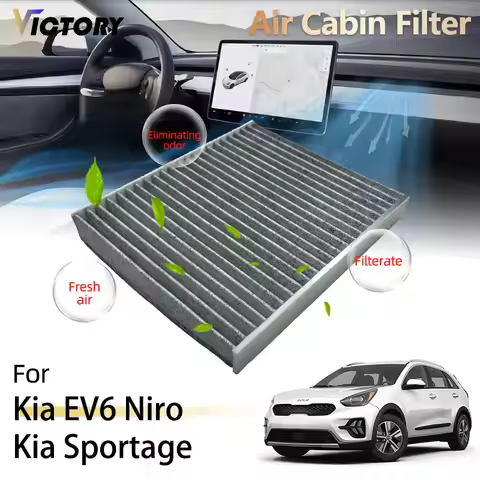 HEPA Car Air Conditioning Cabin Filter For Kia Sportage NQ5 Kia EV6 CV Kia Niro SG2 Kia Sorento MQ4 