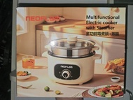 2個$100..NEOFLAM 多功能不銹鋼電煮鍋連蒸籠22cm 2.3L.