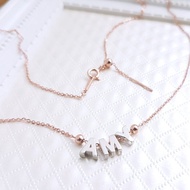 你的名字。DIY英文字母 925銀配件  銀項鍊