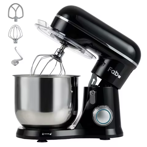 FAB 3.8QT Stand Mixer 300W 3-IN-1 Dough Mixer Electric Food Mixer, 10 Speeds Kitchen Mixer for Daily