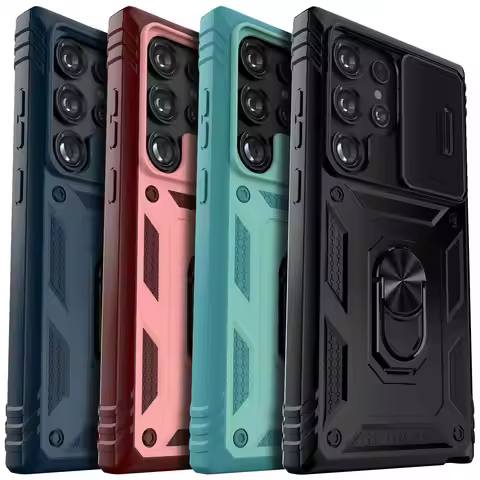 For Samsung Galaxy S22/S22+/S22 Plus/S22 Ultra 5G Phone Case Hybrid Ring Kickstand Card Slot Camera 