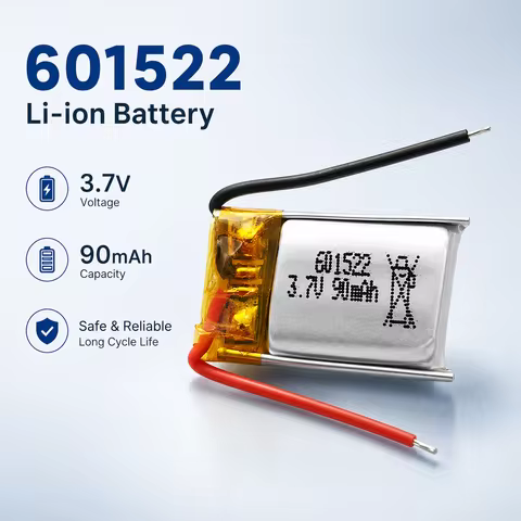 601522 3.7V 90mAh 15C High Magnification Li-Polymer Battery for RC Aircraft Helicopter Mini Juicer B