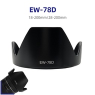 Camera Lens Hood EW-78D for Canon 18-200mm camera lens 90D 760D 70D 80D 72mm CAE01