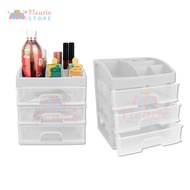 (3 TIER MINI) 3-Tier Plastic Cosmetic Drawer - 3-Tier Multipurpose Makeup Organizer Rack