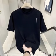 2026 Short-Sleeved T-Shirt Men Street Wear Summer Loose Half-Sleeved 2025 New Style Influencer Trend