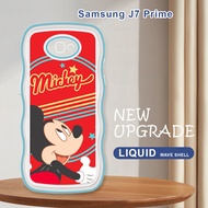 For Samsung Galaxy J7 Prime J2 Prime J7 2015 J7 Core J5 Pro J7 Pro Creative Cartoon Mickey Mouse Casing Fashion Soft Wavy Cover Shockproof Cellphone Protection Phone Case