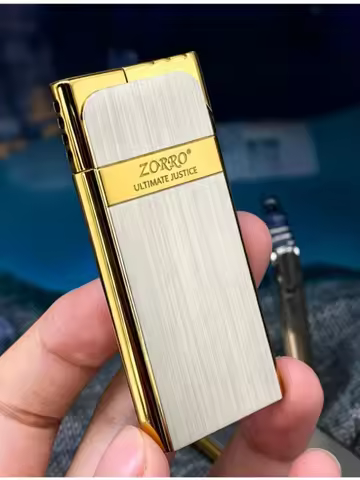 ZORRO Novel Metal Butane Gas Lighters Portable Windproof Torch Lighter Cigar Lighter Premium Men Uti