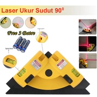 Ralali Laser Level Line Lantai Keramik Dinding Alat Ukur Sudut Siku Waterpass 90 Derajat Vertikal - 